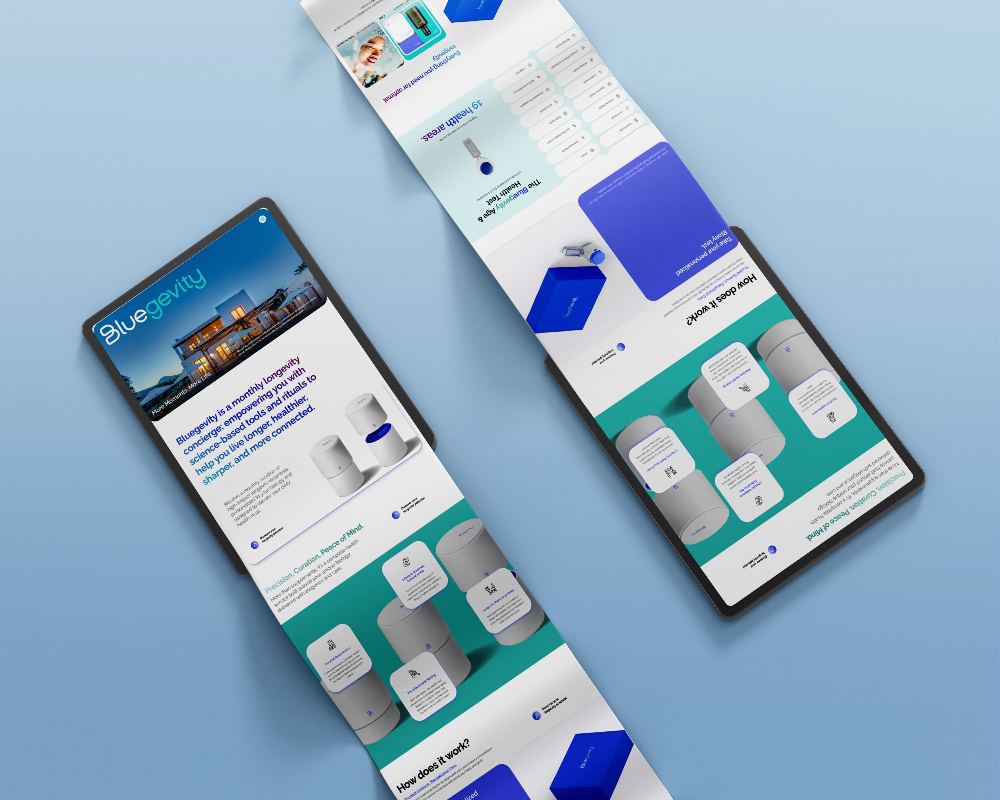 Bluegevity project mockup