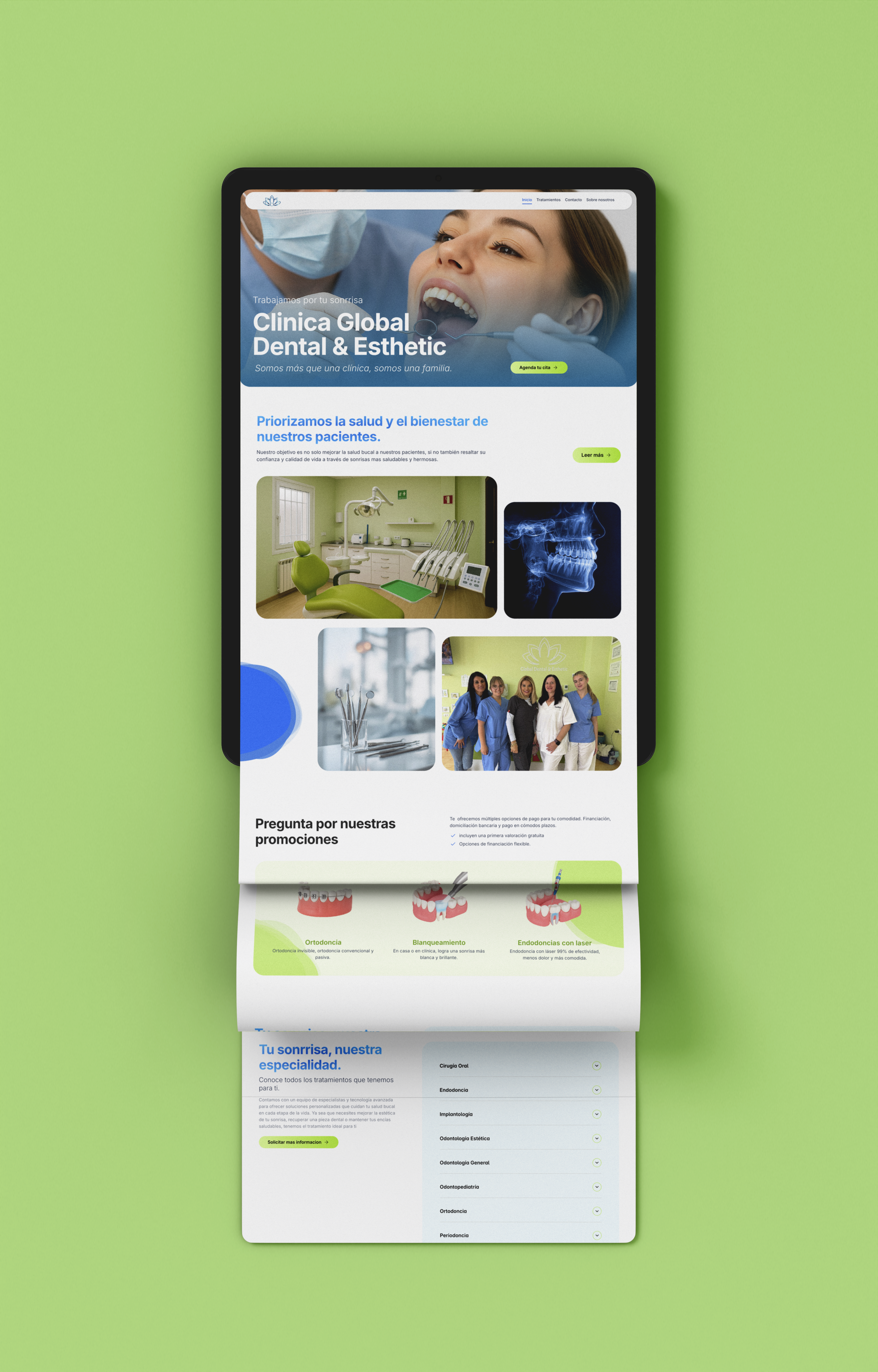 Global Dental project mockup
