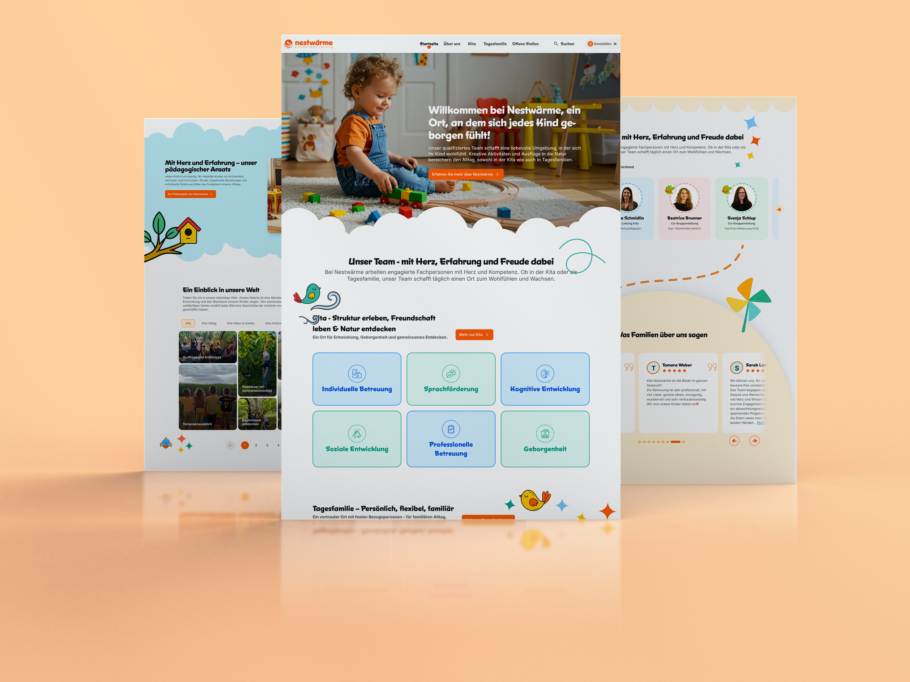 Nestwarme project mockup